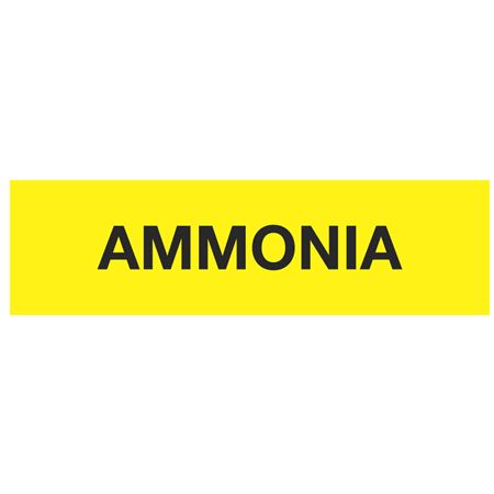 ANSI Pipe Marker - Ammonia - PK/10